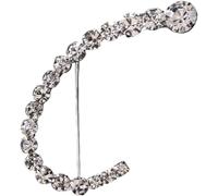 XIGAWAY Pendientes geométricos de clip para mujer, aretes minimalistas de diamantes de imitación de cristal en oro y plata, joyería de moda, S, Diamante de imitación, Sin gemas