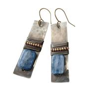 XIGAWAY Pendientes geométricos vintage para mujer, aretes asimétricos únicos, aleación de diamantes de imitación, regalo de joyería