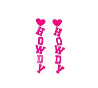 XIGAWAY Pendientes largos de acrílico con letras para mujer, hechos a mano, con dijes del alfabeto, joyería moderna de estilo bohemio (10 cm de longitud), S, Acrílico, Sin gemas