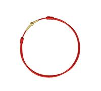 XIGAWAY Tobillo y pulsera para parejas, hilo rojo y negro tejido a mano, cuentas doradas, símbolo auspicioso, pulsera de tobillo para hombre y mujer, verano 2025, talla única, Acero de titanio, No es