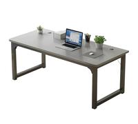 XIGOUZIQU Escritorio de Estudio Mesa Gaming con Patas de Resistente de Madera Escritorio Ahorro de Espacio Montaje Sencillo para Oficina, Dormitorio(100cm(39.37in))