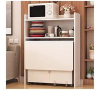 XIGOUZIQU Mesa de Comedor Plegable, Barra de café/aparador con Espacio de Almacenamiento, Cocina Tipo Buffet, Mesa Plegable y Extensible 2 en 1 for Apartamentos y Estudios pequeños(B,Large)