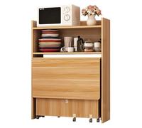 XIGOUZIQU Mesa de Comedor Plegable, Barra de café/aparador con Espacio de Almacenamiento, Cocina Tipo Buffet, Mesa Plegable y Extensible 2 en 1 for Apartamentos y Estudios pequeños(A,S)