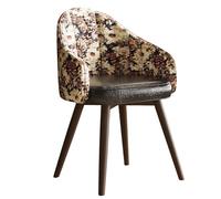 XIGOUZIQU Taburete de Tocador Oficina y Asiento for Tocado con Respaldo for Oficina, Tocador, Comedor(Two-Tone)