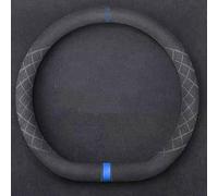 XIGUONGAOJIN Funda Volante Coche Compatible para Abarth 124 Spider Punto 500 500C 595 595C 695 Monster, Protector Volante Coche Funda para Volante Coche Accesorios Coches Interior,D-Type-Blue