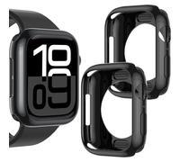 XiHAMA Paquete de 2 fundas protectoras ultrafinas de TPU compatibles con Apple Watch Series y Ultra - Resistentes a los golpes, sin protector de