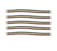 Xihe Conector de Alambre 10 / 5pcs Mini Micro JST de 1.25 mm 5 Pin Doble en Extremo Doble/Hembra a Hembra Conectores con Cables de Alambre 10mm 15mm 20mm 30mm (Color : 10 CM, Package : 5 Pcs)