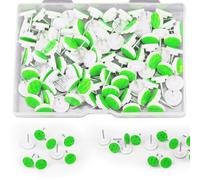 XIHIRCD 100uds Tachuelas Reflectantes, Marcadores de Senderos de Caza Que Brillan en La Oscuridad Tachuelas Reflectantes para Caza Acampada Senderismo Supervivencia Al Aire Libre (Verde)