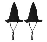 XIHIRCD 2 Sombrero Halloween Mascota, Perro Gato Bruja Disfraz Accesorio