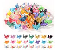 XIHIRCD 24pzs Mini Axolotl Resina, 3 Estilos Pequeñas Figuras Axolotl Miniatura Pequeño Juguete de Adorno de Axolotl Pequeños Amuletos para Manualidades Jardín Paisaje Casa de Muñecas Decoraciones