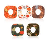 XIHIRCD 40uds Fundas para Sensores Dexcom G7, Parches Impermeables de Tela No Tejida con Diseño Otoñal Transpirables y Adhesivos para Dexcom G7 (Estilo Hoja de Arce)