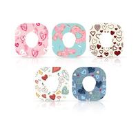 XIHIRCD 40uds Parches Adhesivos para Dexcom G7, Parches Impermeables con Sensor de San Valentín Pegatinas Transpirables para Sensores CGM Compatibles con Dexcom G7 (5 Estilos)