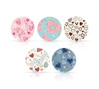 XIHIRCD 40uds Parches Adhesivos para Libre 2 o 3, con Diseño de San Valentín Transpirables e Impermeables para Sensor CGM