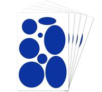 XIHIRCD 40uds Parches Adhesivos para Ropa, Parches Adhesivos Plumifero Autoadhesivo Parches Forma Redonda y Ovalada para Abrigo Tienda de Campaña Saco de Dormir Pantalones de Esquí Agujeros(Azul)