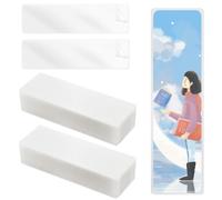 XIHIRCD 50Pzs Bolsas Laminado Marcadores, 15,2x5,1cm Bolsas Laminadora Caliente 0,125mm Fundas Transparentes Marcadores Plástico Fundas Térmicas Laminado para Amantes de los Libros