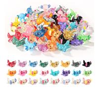 XIHIRCD 72pzs Mini Axolotl Resina, 3 Estilos Pequeñas Figuras Axolotl Miniatura Pequeño Juguete de Adorno de Axolotl Pequeños Amuletos para Manualidades Jardín Paisaje Casa de Muñecas Decoraciones