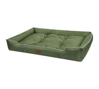 XiinxiGo Sofá Perro Ortopédica Extra Grande - Cama Perro Viscoelastica y Lavable, Anti-masticación，Colchon Perro con Funda Desenfundable y Forro Impermeable,ArmyVerde,L 70 * 50 CM（<13KG）