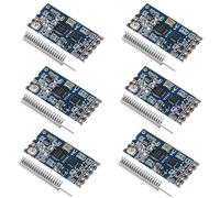 XIITIA 6 módulos de puerto serie inalámbricos HC-12 433 MHz SI4463/SI4438 de 1000 m, reemplaza Bluetooth con antena