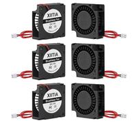 XIITIA 6 ventiladores 3010 de 5 V de 30 x 30 x 10 mm, rodamientos de manga, ventilador de refrigeración CC sin escobillas con terminal de 2 pines para piezas de impresora 3D