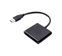 Xiixuuj Adaptador USB a HD para TV, Adaptador HD a USB para Monitor, Conector 1920 x 1080, transmisión de señal Plug and Play para TV, computadora de Escritorio y portátil