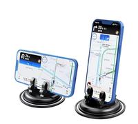 XiJiefa Soporte para teléfono Celular, Soporte Movil CocheSilicona Antideslizante，360 Grados Giratorio Sujeta Telefono para Coche Salpicadero （Negro）