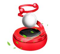 Xijobido Ambientador de aire para coche con energía solar, aromaterapia con energía solar para coche,Difusor de perfume para coche Diseño de bola de estrella - 360 grados de difusor ajustable del