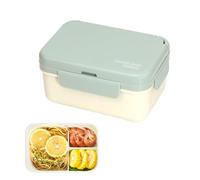 Xijobido Caja De Alimentos | Recipiente Impermeable De 3 Compartimentos Con Grosor - Recipiente De Almacenamiento De Alimentos,Para Viaje Hogar Uso Diario Familiar Picnic Trabajo Exterior Escuela