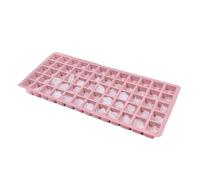Xijobido Cubitera - Molde De Silicé Para 60 De Hielo Cuadrados - Moldes Reutilizables Para Café Chocolate Alimentos Cocktails Fruta