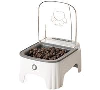 Xijobido Dispensador automático de Comida para Gatos, automático para Gatos,dor para cronometrado - Dispensador eléctrico de Alimentos Que el Recipiente para Mascotas con Comida Seca