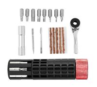 Xijobido Herramientas para Cambiar Llantas de Bicicleta - Herramienta De Mantenimiento Para Ruedas De Patinete,Mini Kit Reparación Neumáticos con Trinquete Cilíndrico para Bicicleta Gravel Montaña
