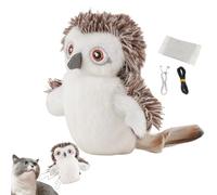 Xijobido Juguete Interactivo De Pájaro para Gatos con Sonido, Pájaro Recargable con Hierba Gatera Y 3 Modos De Aleteo, Compañero De Peluche con Sonido para Caza, Enriquecimiento Interior Y