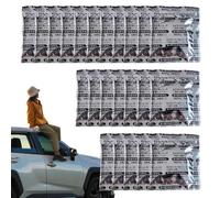 Xijobido Polvo Absorbente de,50 Bolsas Gel Absorbente Coagulación Rápida para Inodoro - Neutralizador de Olores Seguro y Portátil para Acampadas Hogar Mascotas Exteriores Viajes Adultos Público - Uso