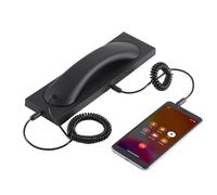 Xijobido Teléfono Retro | Jack para Línea Fija con Reducción de Ruido y Jack de 3.5mm | Teléfono Fijo | para Uso En Computadora, En Pared, En Casa, En Trabajo, En Hogar, En Oficina Y para