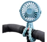 Xijobido Ventilador Para Cochecito De Niño Pequeño | Ventilador USB Silencioso Con Soporte | Rechargeable 360° Rotate Flexible Tripod Para Silla De Paseo, Escritorio, Cuna