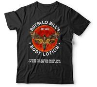 XIKANGGMEI Short SleeveBuffalo Bill’s Body Lotion Tshirt Unisex Horror Lambs HannibalShirt Top Sweatshirt Black