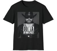 XIKANGGMEI Wheeler Walker Jr Straight Unisex Softstyle T-Shirt Black
