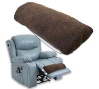 Xikangshun Cojín reclinable de 60 x 25 x 10 cm, reposapiés, almohada de media luna con funda y banda elástica, almohada reclinable multifuncional para cabeza, cuello, cintura, piernas y pies (marrón)