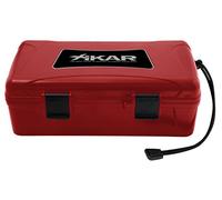 Xikar Humidificador de viaje de 10 quilates, color rojo