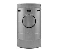 XIKAR Volta Silver Quad Jet Turbo Torch - Encendedor de Mesa con Llama