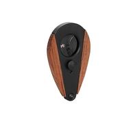 Xikar Xi3 Cortador de cigarros de doble guillotina, corta la mitad del calibre de 54, forma de lágrima ergonómica única, acero inoxidable 440 con un HRC de 57, Phantom Redwood