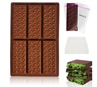 XIKAYA Molde de Chocolate Dubai y Turron en Silicona Profundo Para Tabletas