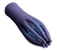 XIKDJ Entrenador De Pene Masajeador Masturbador Eléctrico para Hombres con 10 Modos De Vibración Coño De Bolsillo Pene Entrenador De Glande De Mano Juguete Sexual Resistencia Sexual