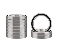 XiKe 10 piezas 6806-2RS Rodamientos de bolas sellados 30x42x7mm Acero al cromo y Pre-lubricados y doble junta de goma, 6806RS Rodamiento rígido de bolas con escudos.