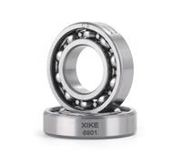 XiKe 2 piezas 6901 C3 Rodamiento de bolas 12x24x6mm Abierto y Acero al Cromo, Para DIY, CNC, Automóvil, Motocicleta, ATV, Transmisión, Motor y más maquinaria.