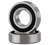 XiKe 2 unid. 6002-2RS Rodamientos de bolas 15x32x9mm Acero Cromado (GCr15) y Pre-lubricado, 6002RS Rodamiento Rígido de Bolas con Doble Sello de Goma.