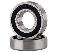 XiKe 2 unid. 6003-2RS Rodamientos de bolas 17x35x10mm Acero Cromado (GCr15) y Pre-lubricado, 6003RS Rodamiento Rígido de Bolas con Doble Sello de Goma.