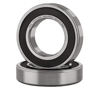 XiKe 2 unid. 6005-2RS Rodamientos de bolas 25x47x12mm Acero Cromado (GCr15) y Pre-lubricado, 6005RS Rodamiento Rígido de Bolas con Doble Sello de Goma.