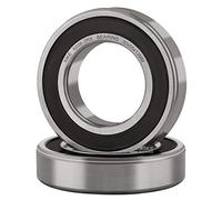 XiKe 2 unid. 6006-2RS Rodamientos de bolas 30x55x13mm Acero Cromado (GCr15) y Pre-lubricado, 6006RS Rodamiento Rígido de Bolas con Doble Sello de Goma.