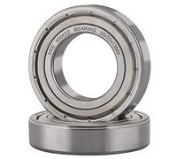 XiKe 2 unid. 6006ZZ Rodamiento de Bolas 30x55x13mm Acero cromado y Pre-lubricado, 6006-2Z Rodamientos rígidos de bolas con Doble junta metálica.