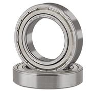 XiKe 2 unid. 6010ZZ Rodamiento de Bolas 50x80x16mm Acero cromado y Pre-lubricado, 6010-2Z Rodamientos rígidos de bolas con Doble junta metálica.